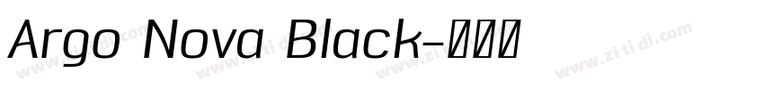 Argo Nova Black字体转换